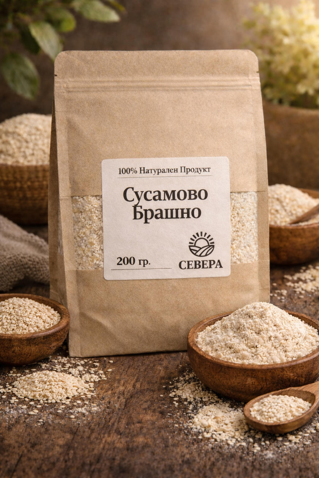 Сусамово Брашно - изцяло натурално, 200 гр.